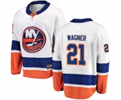 Youth New York Islanders #21 Chris Wagner Fanatics Branded White Away Breakaway NHL Jersey
