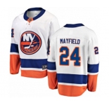 Youth New York Islanders #24 Scott Mayfield Fanatics Branded White Away Breakaway NHL Jersey