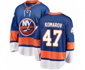 Youth New York Islanders #47 Leo Komarov Fanatics Branded Royal Blue Home Breakaway NHL Jersey