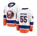 Youth New York Islanders #55 Johnny Boychuk Fanatics Branded White Away Breakaway NHL Jersey