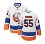Youth Reebok New York Islanders #55 Johnny Boychuk Authentic White Away NHL Jersey