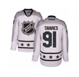 Youth Reebok New York Islanders #91 John Tavares Authentic White Metropolitan Division 2017 All-Star NHL Jersey