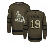 Adidas Ottawa Senators #19 Jason Spezza Green Salute to Service Stitched NHL Jersey