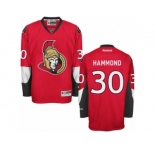 Men's Reebok Ottawa Senators #30 Andrew Hammond Authentic Red Home NHL Jersey