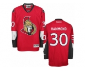 Men's Reebok Ottawa Senators #30 Andrew Hammond Authentic Red Home NHL Jersey