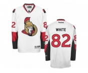 Men's Reebok Ottawa Senators #82 Colin White Authentic White Away NHL Jersey