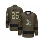 Ottawa Senators #25 Chris Neil Green Salute to Service Stitched NHL Jersey