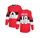 Women Adidas Ottawa Senators #19 Jason Spezza Red Authentic 2017 100 Classic Stitched NHL Jersey