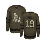 Youth Adidas Ottawa Senators #19 Jason Spezza Green Salute to Service Stitched NHL Jersey