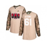 Youth Adidas Ottawa Senators #61 Mark Stone Camo Authentic 2017 Veterans Day Stitched NHL Jersey