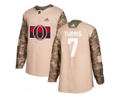 Youth Adidas Ottawa Senators #7 Kyle Turris Camo Authentic 2017 Veterans Day Stitched NHL Jersey