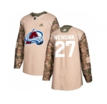 Men Adidas Colorado Avalanche #27 John Wensink Camo Authentic 2017 Veterans Day Stitched NHL Jersey