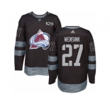 Men's Adidas Colorado Avalanche #27 John Wensink Authentic Black 1917-2017 100th Anniversary NHL Jersey