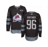 Men's Adidas Colorado Avalanche #96 Mikko Rantanen Authentic Black 1917-2017 100th Anniversary NHL Jersey