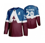 Men's Avalanche #29 Nathan MacKinnon Blue Burgundy Authentic 2019 Stadium Series Stitched Hockey Jersey