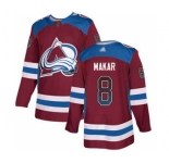 Men's Avalanche #8 Cale Makar Burgundy Home Authentic Drift Fashion Stitched Hockey Jersey