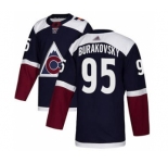 Men's Avalanche #95 Andre Burakovsky Navy Alternate Authentic Stitched Hockey Jersey