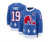 Men's Colorado Avalanche #19 Joe Sakic Blue 2025 With C Patch Alternate Stitched Jersey
