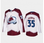 Men's Colorado Avalanche #35 Darcy Kuemper White Adidas Stitched NHL Jersey