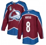 Men's Colorado Avalanche #8 Cale Makar 2022 Burgundy Stanley Cup Final Patch Stitched Jersey