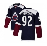 Men's Colorado Avalanche #92 Gabriel Landeskog Navy Alternate Stitched Hockey Jersey