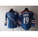 nhl jerseys colorado avalanche #19 sakic blue(c patch)