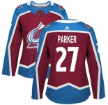 Women's Colorado Avalanche #27 Scott Parker Adidas Authentic Burgundy Home Jersey