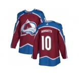 Youth Adidas Colorado Avalanche #10 Sven Andrighetto Burgundy Home Authentic Stitched NHL Jersey