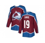 Youth Adidas Colorado Avalanche #19 Joe Sakic Burgundy Home Authentic Stitched NHL Jersey