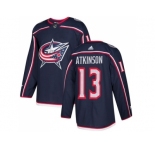 Men Adidas Columbus Blue Jackets #13 Cam Atkinson Navy Blue Home Authentic Stitched NHL Jersey