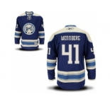 Men Columbus Blue Jackets #41 Alexander Wennberg Navy Blue Alternate Stitched NHL Jersey
