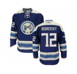 Men Reebok Columbus Blue Jackets #72 Sergei Bobrovsky Premier Navy Blue Third NHL Jersey