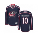 Men's Reebok Columbus Blue Jackets #10 Alexander Wennberg Authentic Navy Blue Home NHL Jersey