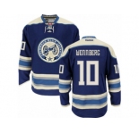 Men's Reebok Columbus Blue Jackets #10 Alexander Wennberg Authentic Navy Blue Third NHL Jersey