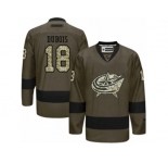 Men's Reebok Columbus Blue Jackets #18 Pierre-Luc Dubois Authentic Green Salute to Service NHL Jersey