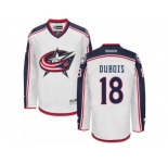 Men's Reebok Columbus Blue Jackets #18 Pierre-Luc Dubois Authentic White Away NHL Jersey