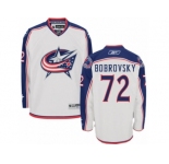 Men's Reebok Columbus Blue Jackets #72 Sergei Bobrovsky Premier White Away NHL Jersey