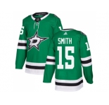 Adidas Dallas Stars #15 Bobby Smith Green Home Authentic Stitched NHL Jersey