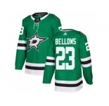 Adidas Dallas Stars #23 Brian Bellows Green Home Authentic Stitched NHL Jersey