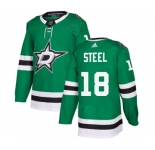 Men's Dallas Stars #18 Sam Steel Green Stitched Jersey