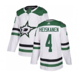 Men's Dallas Stars #4 Miro Heiskanen White Road Stitched Hockey Jersey
