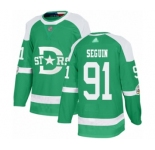 Men's Dallas Stars #91 Tyler Seguin Authentic Green 2020 Winter Classic Hockey Jersey
