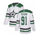 Men's Dallas Stars #91 Tyler Seguin White Road Stitched Hockey Jersey