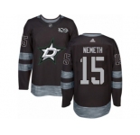 Men's Reebok Dallas Stars #15 Patrik Nemeth Authentic Black 1917-2017 100th Anniversary NHL Jersey