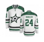 Men's Reebok Dallas Stars #24 Jiri Hudler Authentic White Away NHL Jersey