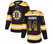 Adidas Boston Bruins #14 Chris Wagner Authentic Black Drift Fashion NHL Jersey