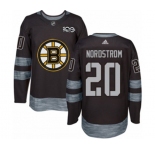 Adidas Boston Bruins #20 Joakim Nordstrom Authentic Black 1917-2017 100th Anniversary NHL Jersey