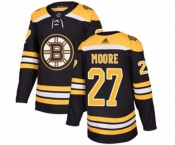 Adidas Boston Bruins #27 John Moore Authentic Black Home NHL Jersey