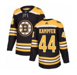 Adidas Boston Bruins #44 Steven Kampfer Authentic Black Home NHL Jersey
