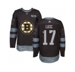 Boston Bruins #17 Milan Lucic Black 1917-2017 100th Anniversary Stitched NHL Jersey